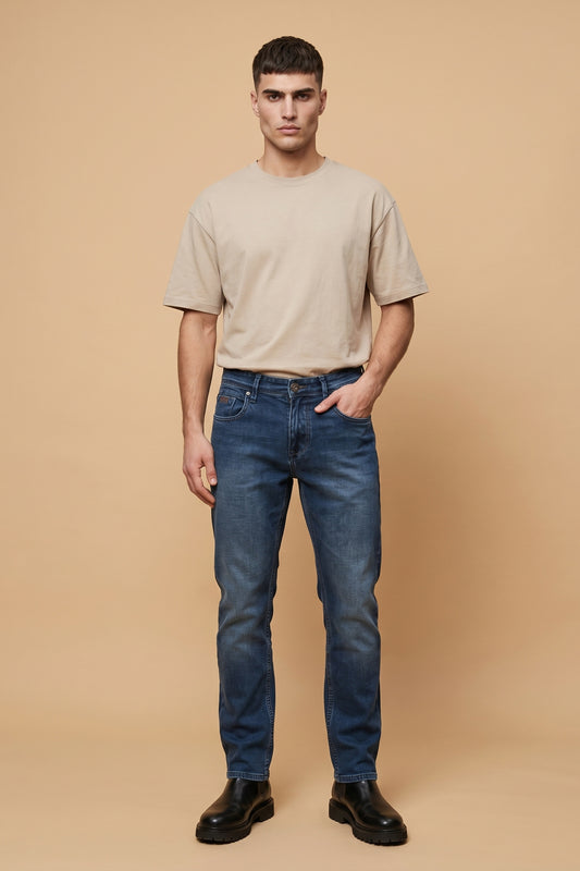 Men's Core Blue Straight Fit Jeans