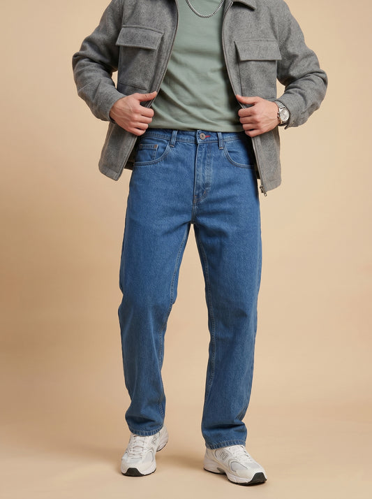 Light Blue Loose Fit Jeans