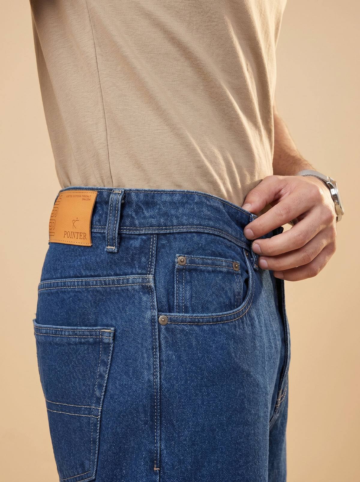 Medium Blue Loose Fit Jeans – product view 10