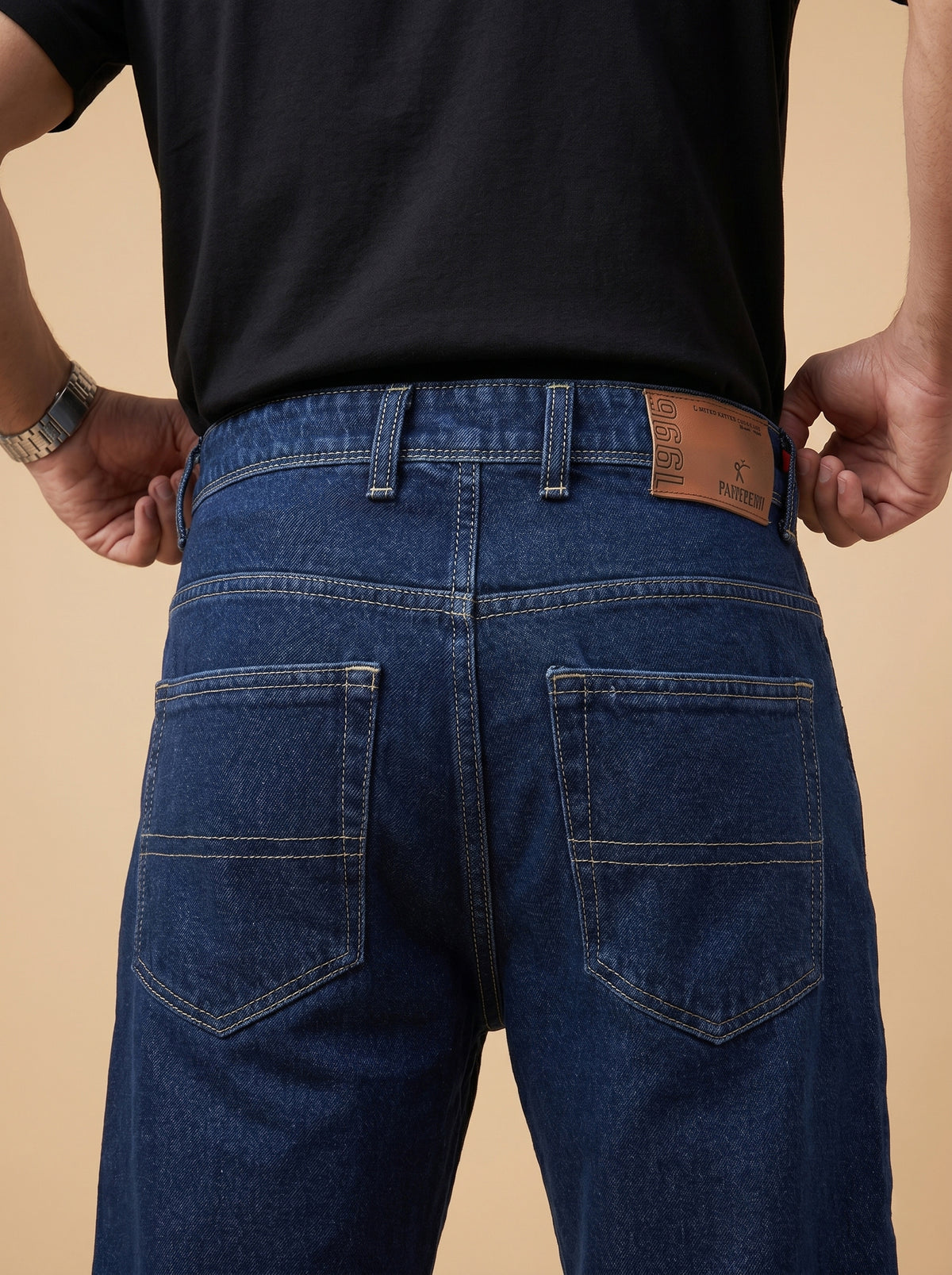 Dark Blue Loose Fit Jeans – product view 7