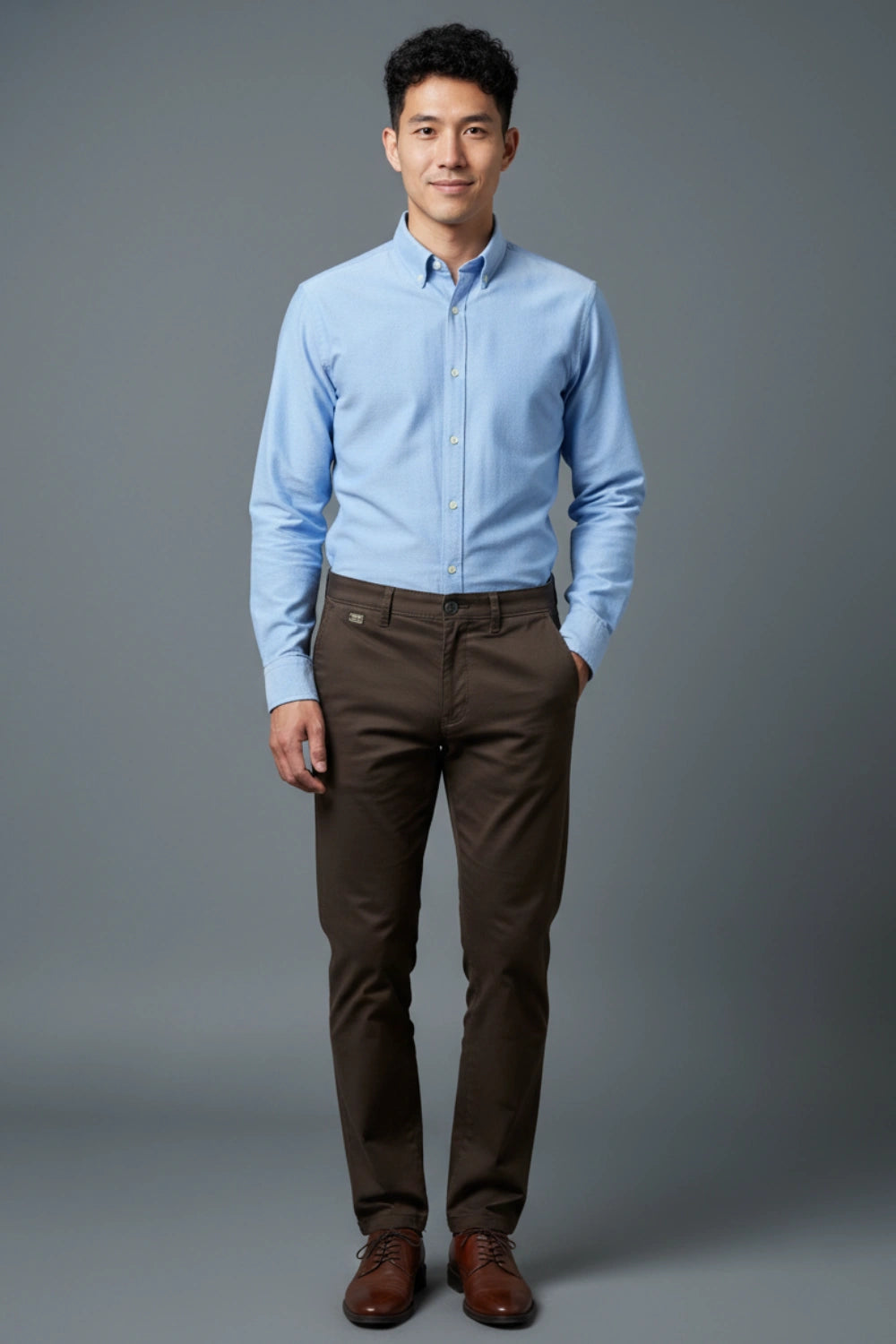 Men's Brown Cotton Pants for a Timeless Look PointerJeans