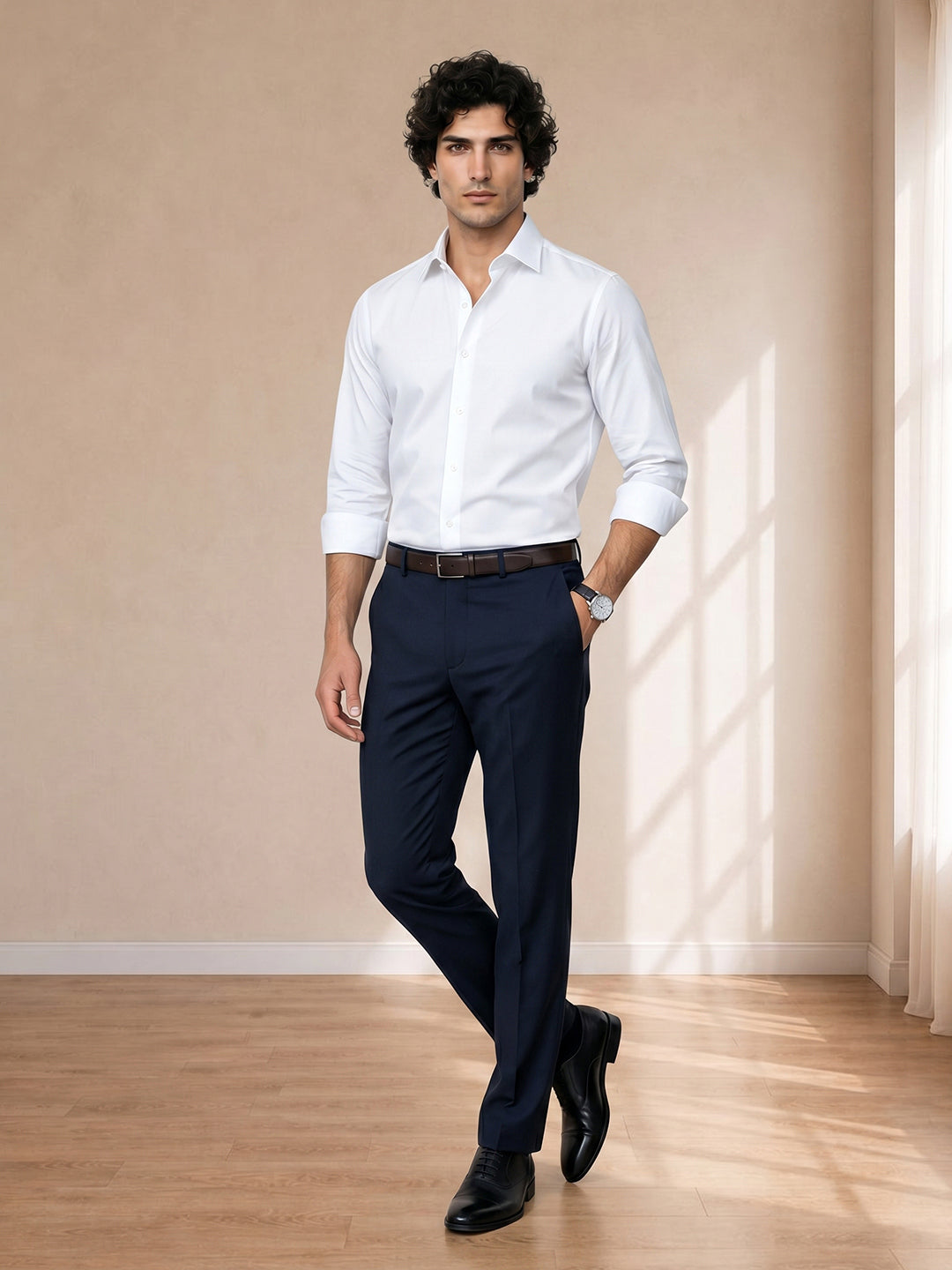 Blue Formal Pants For Men