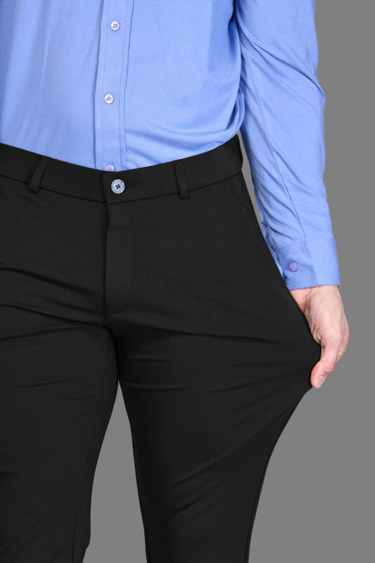 Men's Jet Black Daily Stretch Pants