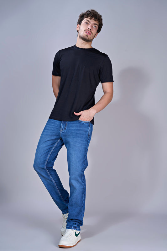 Men's Glacier Wash Blue Straight Fit Jeans