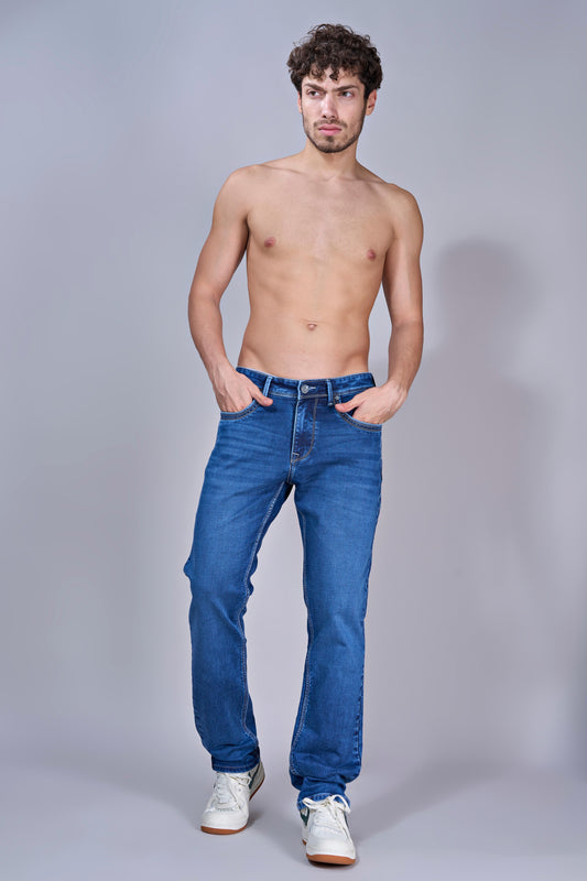 Men's Skyline Fade Blue Straight Fit Jeans