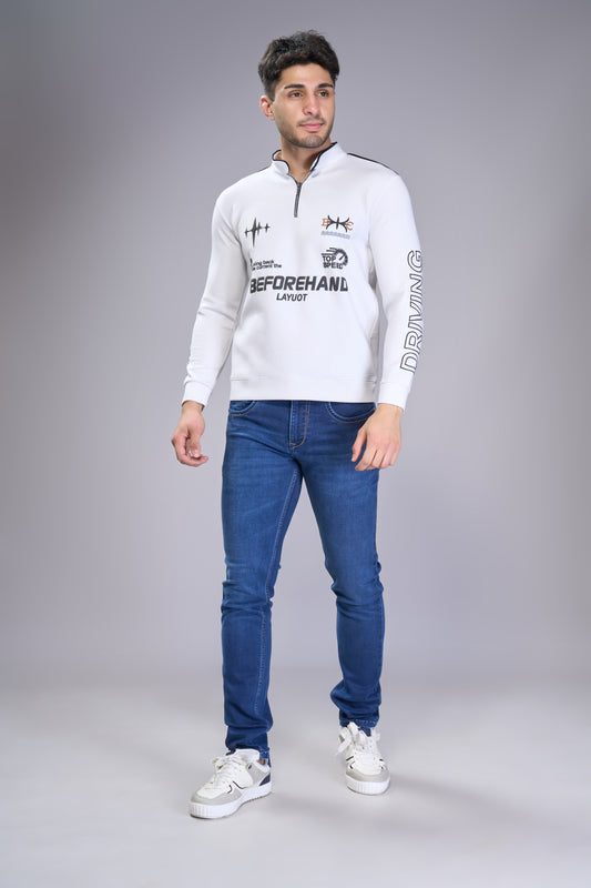 Men's Sapphire Blue Classic Regular Fit Jeans