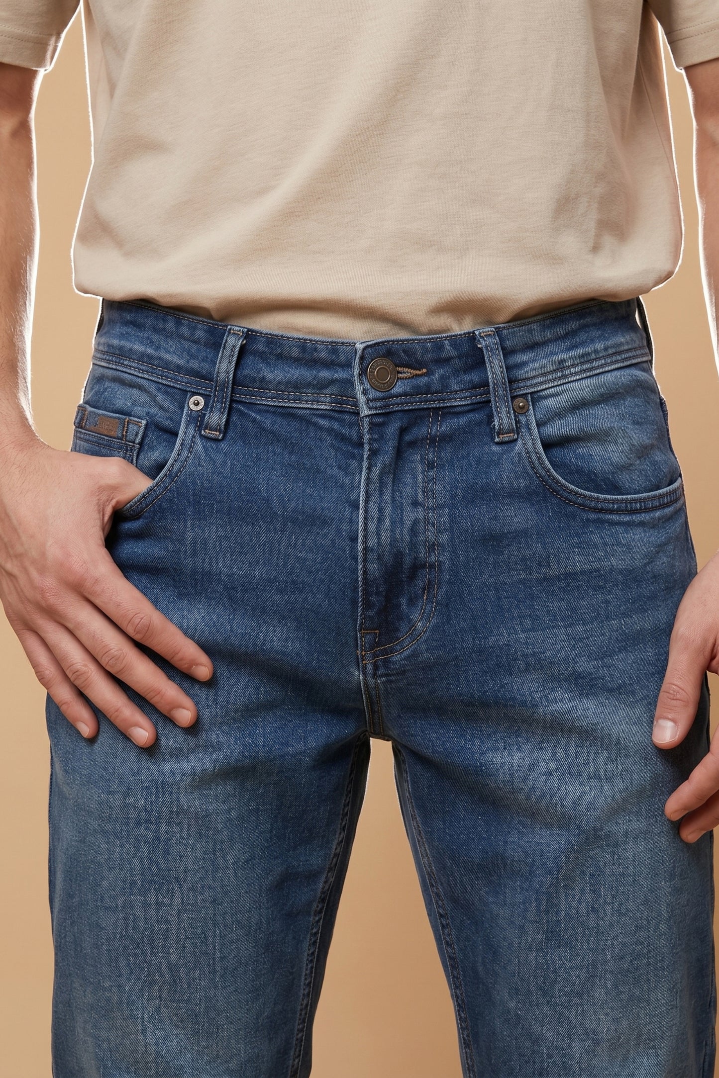 Men's Core Blue Straight Fit Jeans