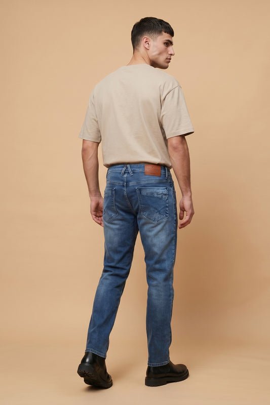 Men's Core Blue Straight Fit Jeans