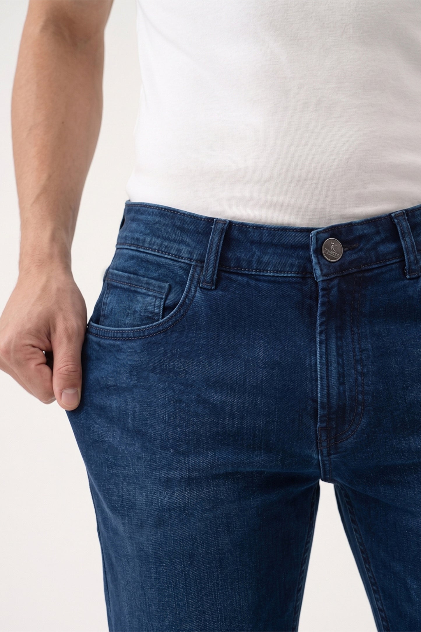 Men Authentic Blue slim Fit Stretchable Cotton Jeans