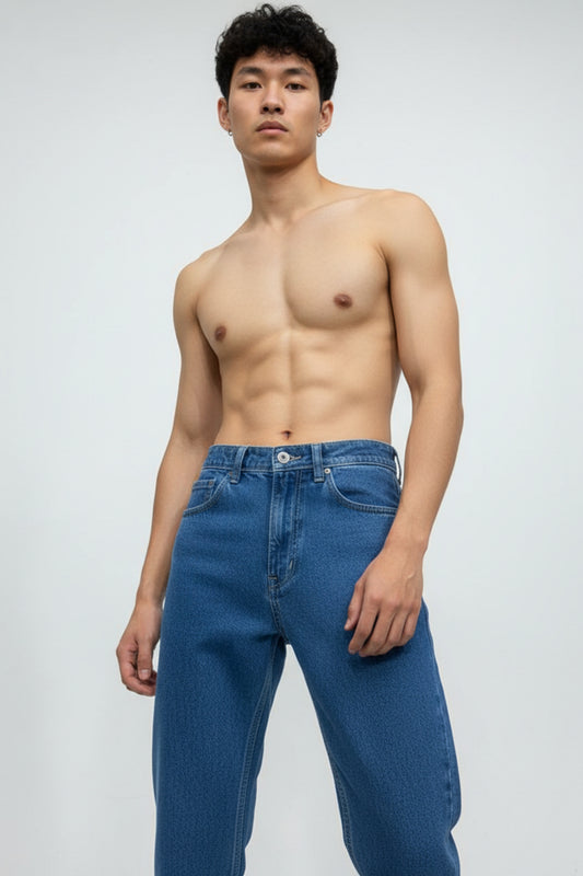 Light Blue Loose Fit Jeans