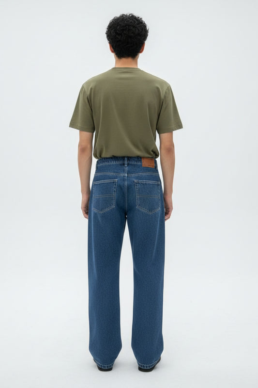 Medium Blue Loose Fit Jeans