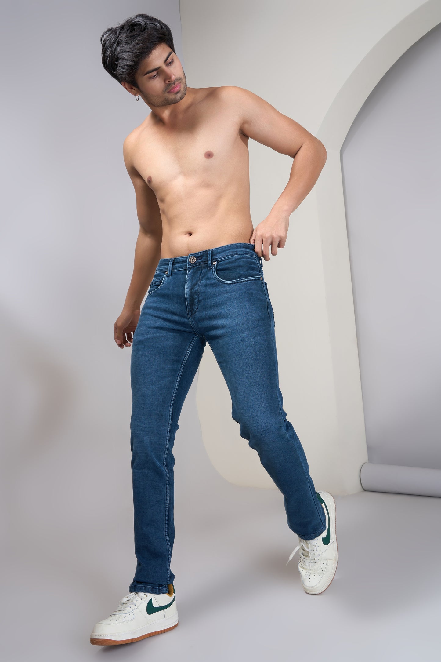 Men's Iron Wash Classic Regular Fit Jeans