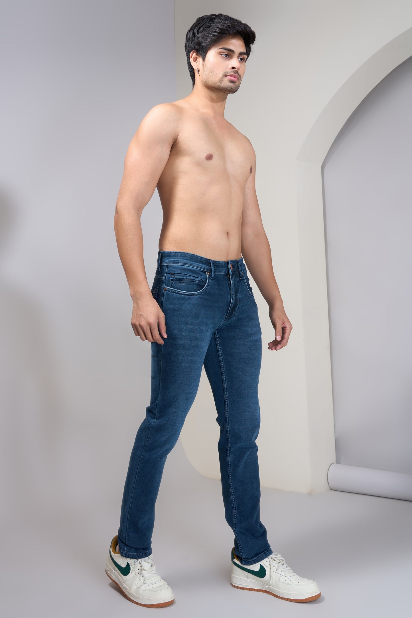 Men's Iron Wash Classic Regular Fit Jeans