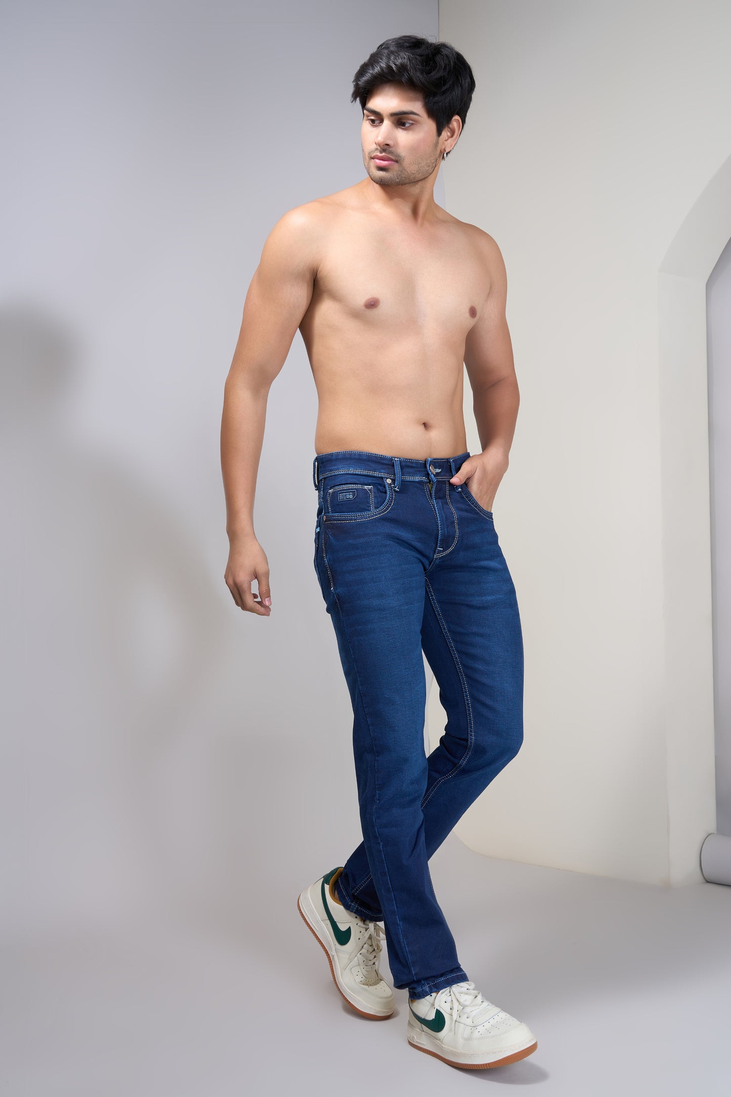 Men's Heritage Blue Classic Regular Fit Jeans