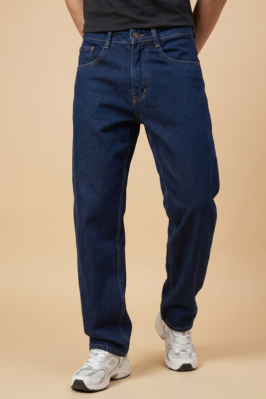 Dark Blue Loose Fit Jeans