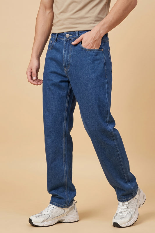 Medium Blue Loose Fit Jeans