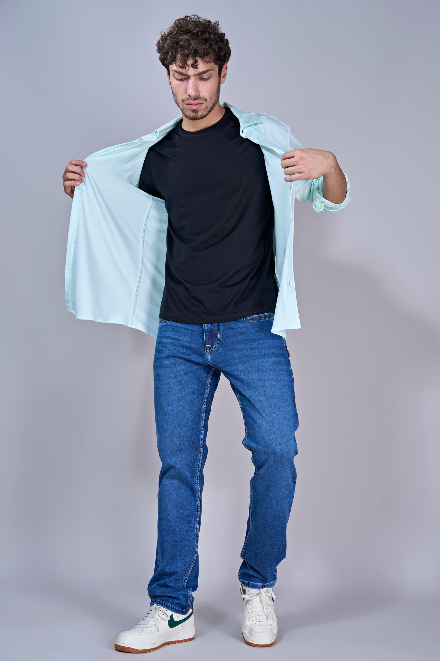 Men's Skyline Fade Blue Straight Fit Jeans