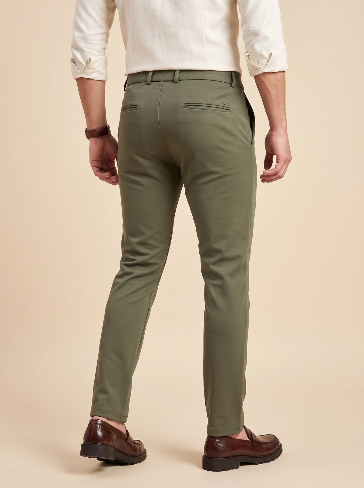 Olive Green Makhan Pants for Men - 2
