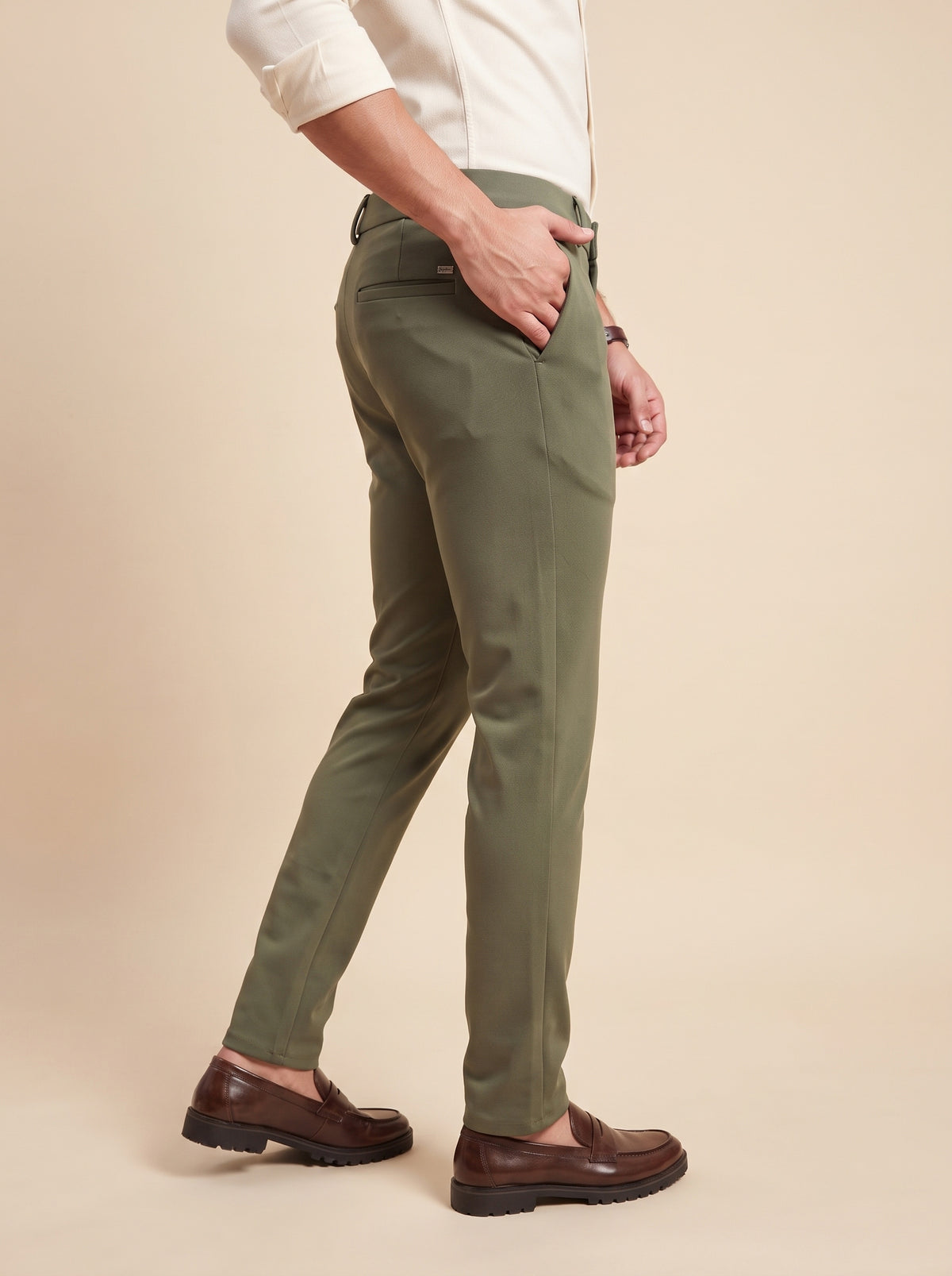Olive Green Makhan Pants for Men - 3