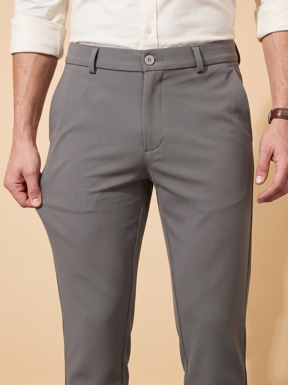 Grey Makhan Pants for Men - 1