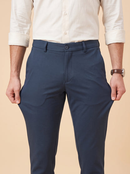 Navy Blue Makhan Pants for Men - 1
