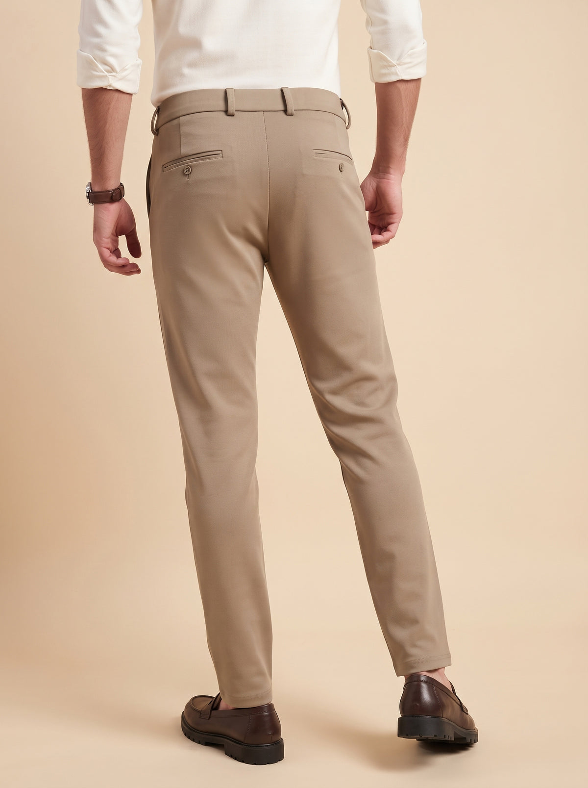 Taupe Brown Makhan Pants for Men - 2