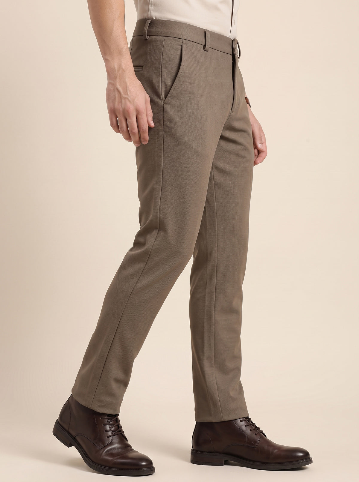 Stone Brown Makhan Pants for Men - 4