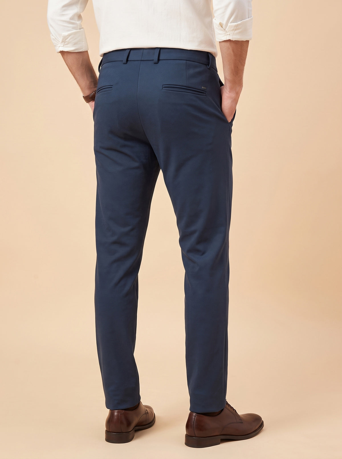 Navy Blue Makhan Pants for Men - 4