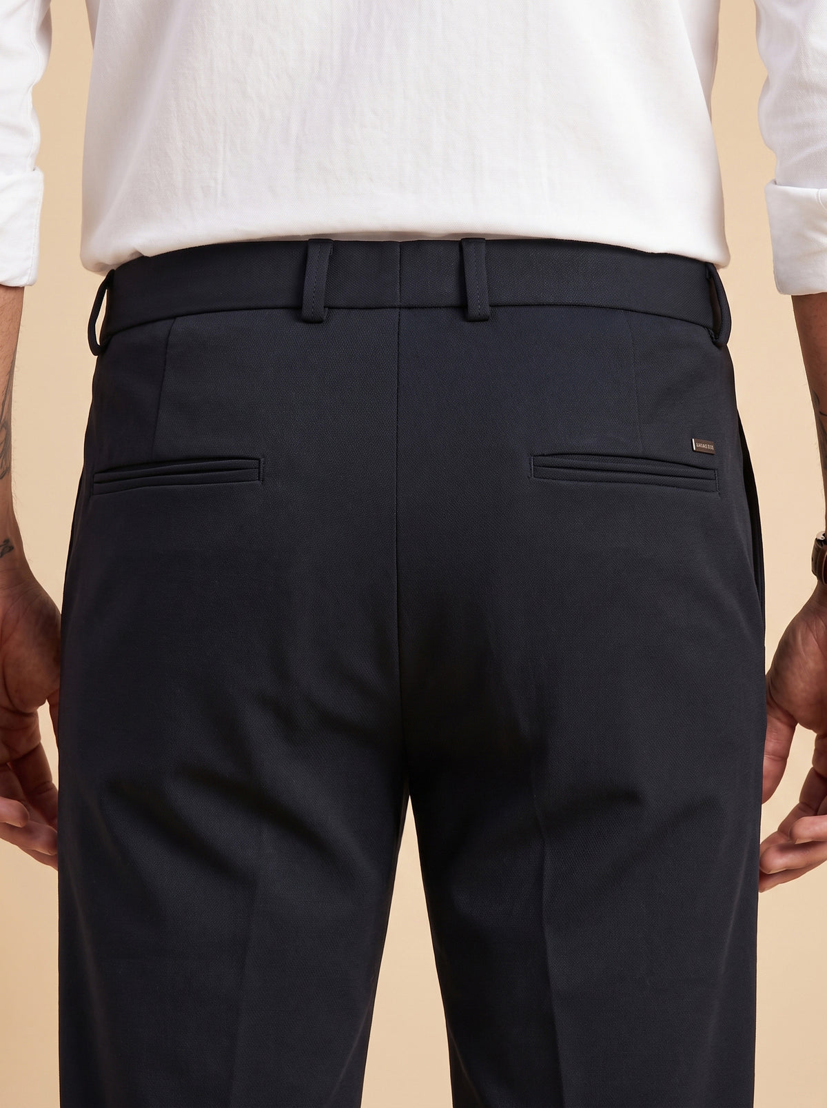 Jet Black Makhan Pants for Men - 3