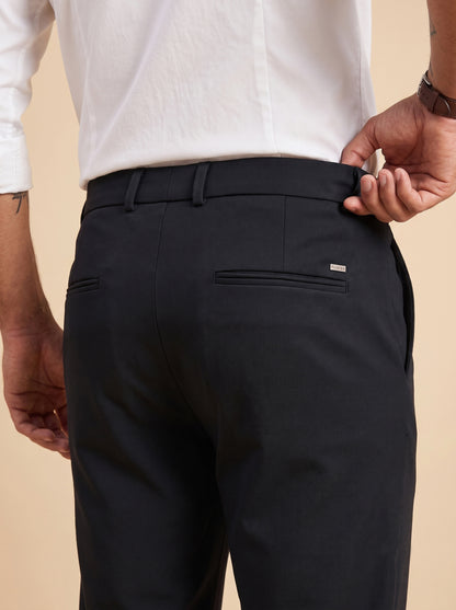 Jet Black Makhan Pants for Men - 5
