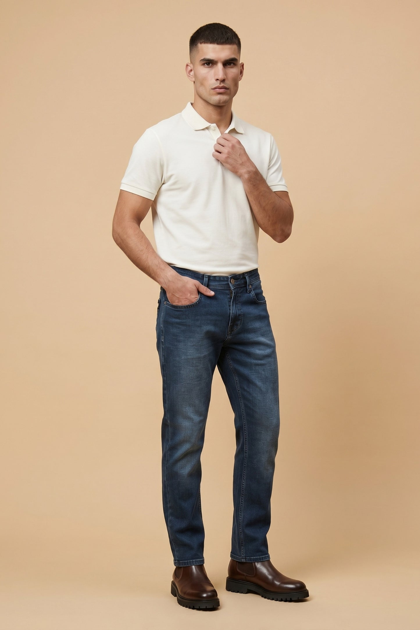 Mens Urban Blue Straight Fit Denim