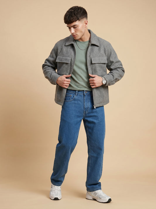 Light Blue Loose Fit Jeans