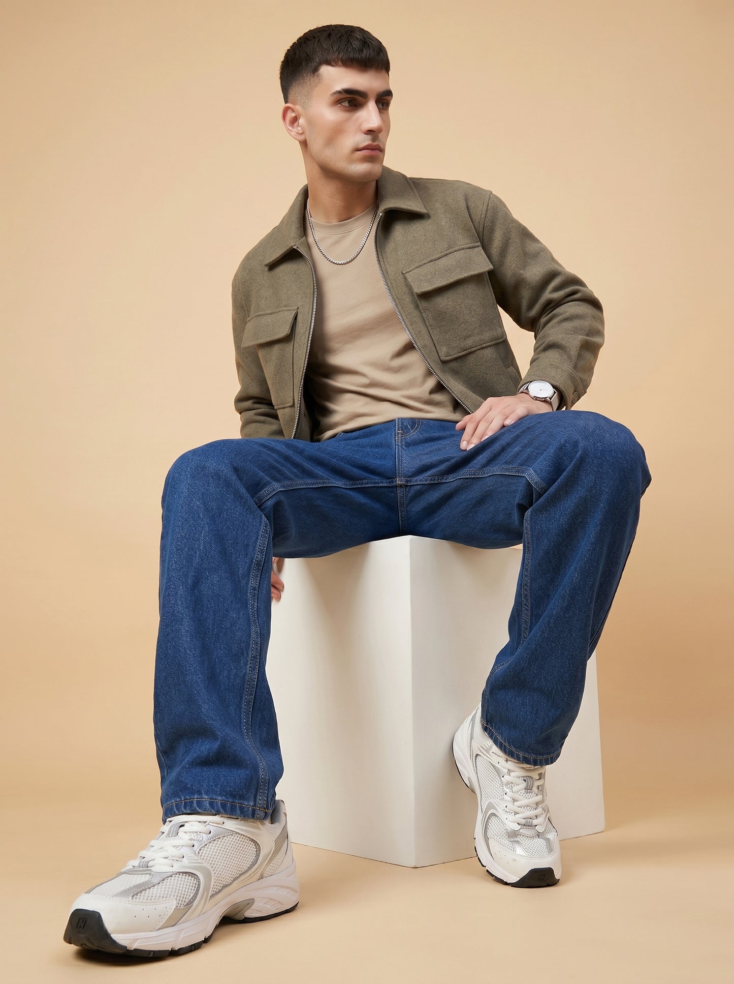 Medium Blue Loose Fit Jeans