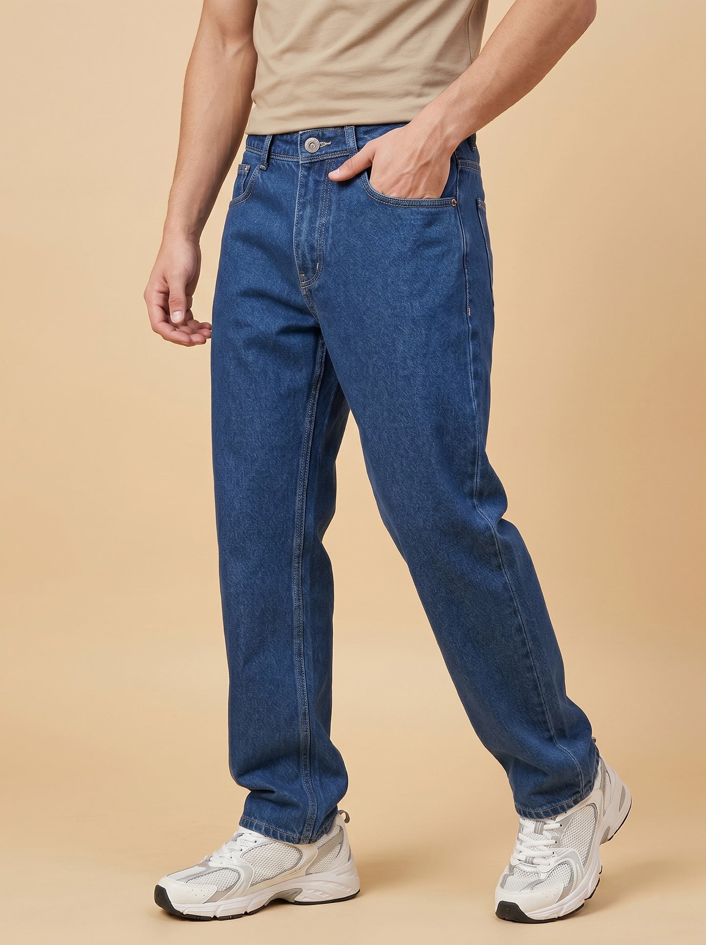 Medium Blue Loose Fit Jeans