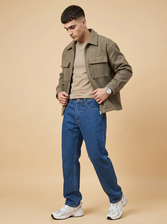 Medium Blue Loose Fit Jeans