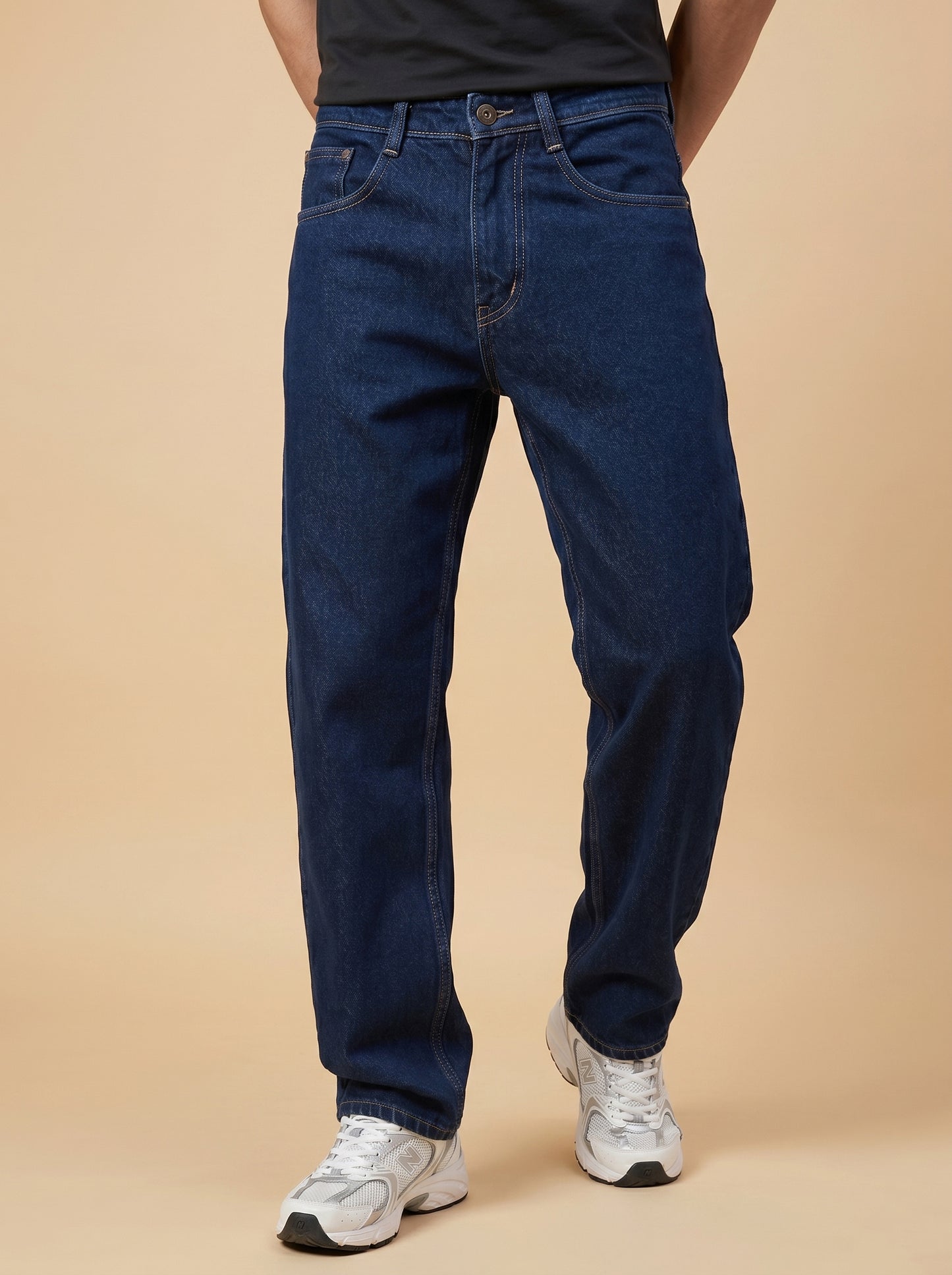 Dark Blue Loose Fit Jeans