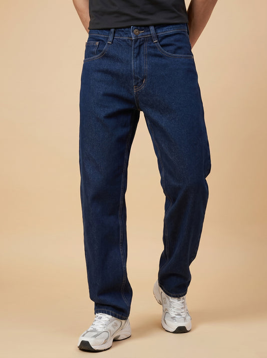 Dark Blue Loose Fit Jeans
