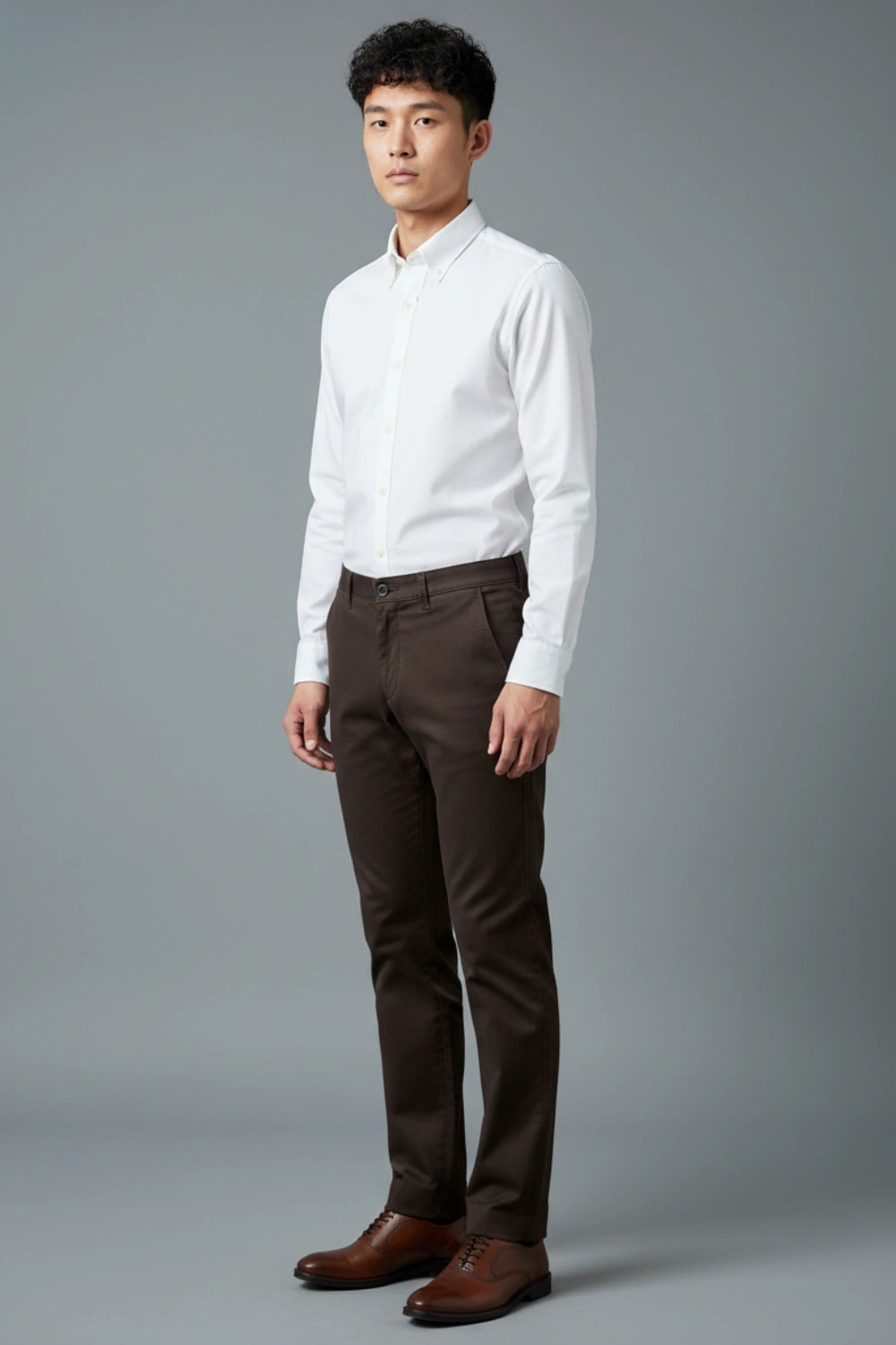 Men's Brown Cotton Pants for a Timeless Look PointerJeans