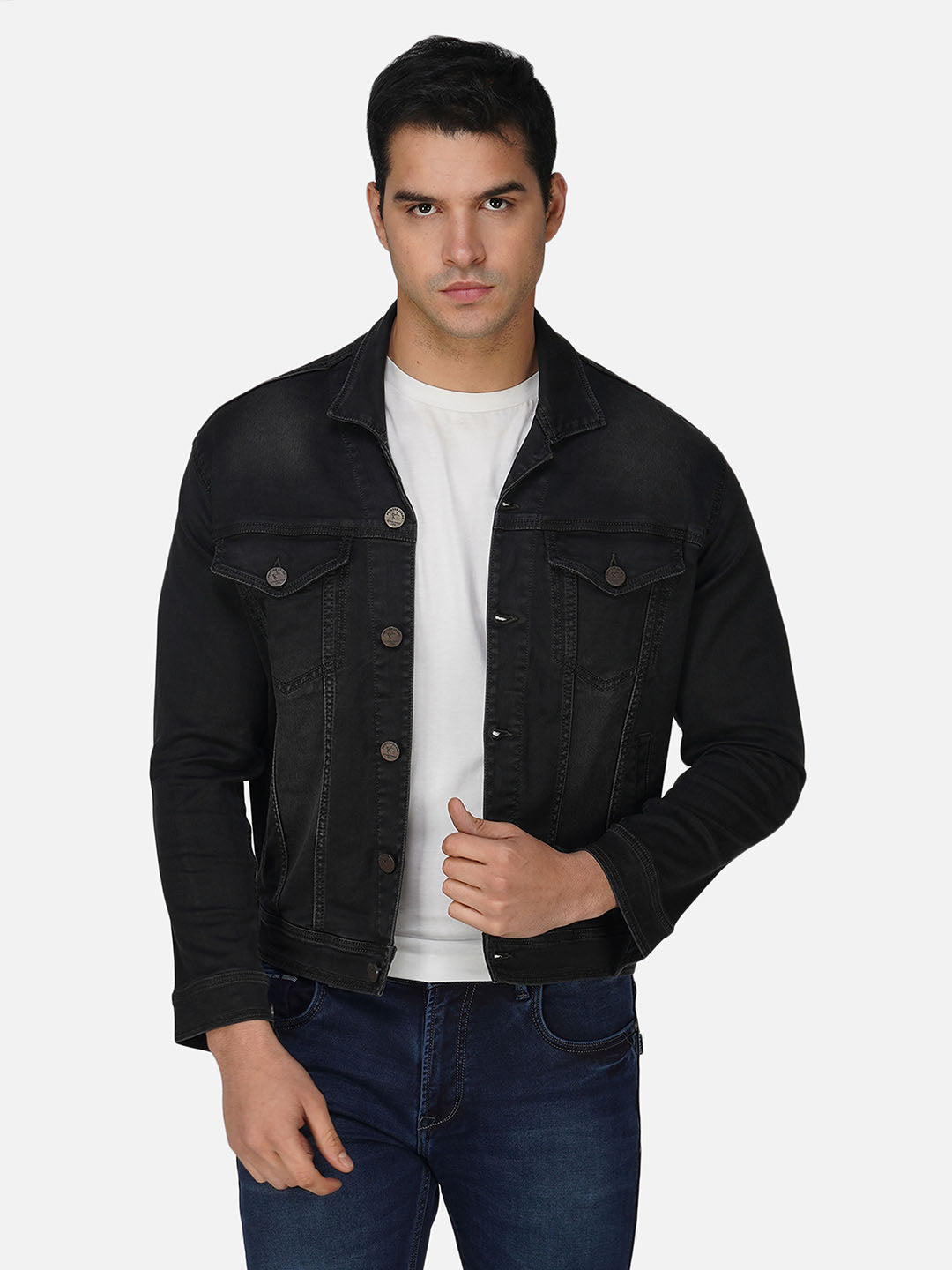 WALLDOR Denim Jackets for Men Rugged Wear Cowboy Cut Western Jean Jacket  Casual Slim Fit Button Lapel Denim Jacket Outwear at Amazon Men's Clothing  store