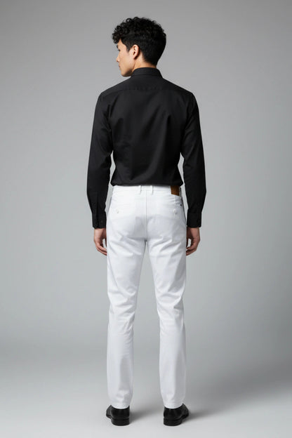 Premium White Cotton Pants for Men PointerJeans