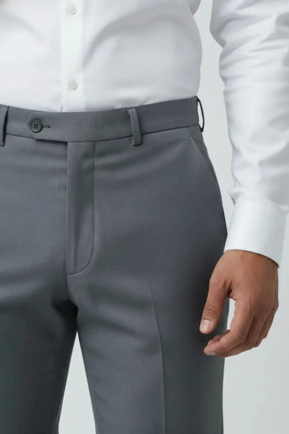 Dark Grey Formal Pants for Men