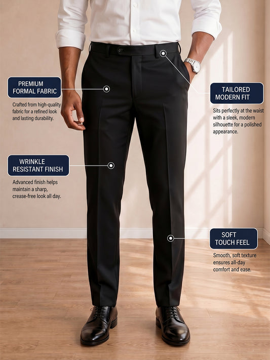 Black Formal Pants for Men