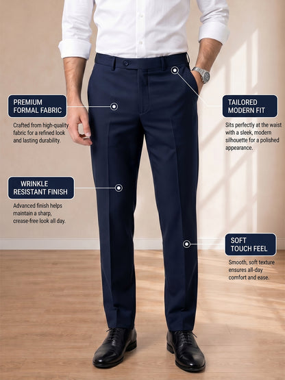 Blue Formal Pants For Men