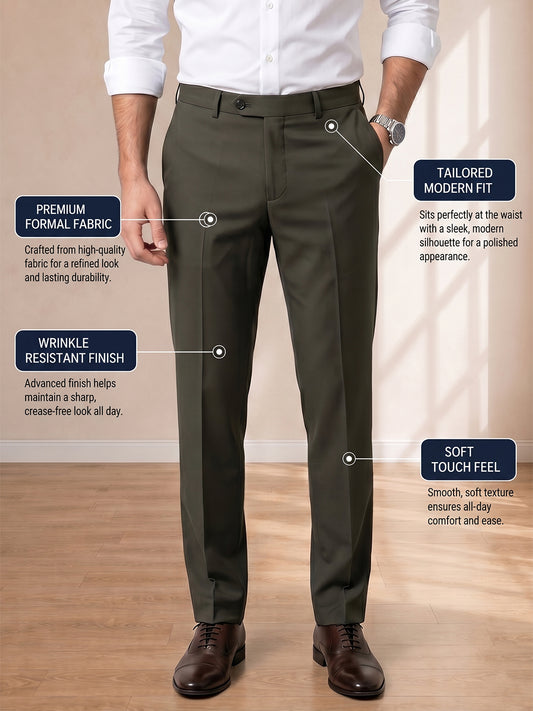 Light Green Formal Pants