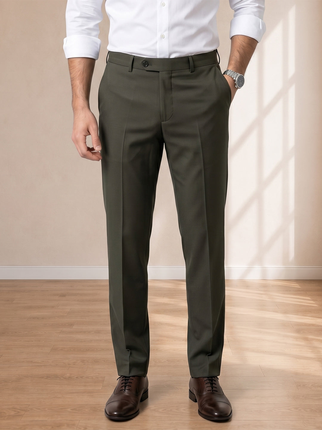 Light Green Formal Pants