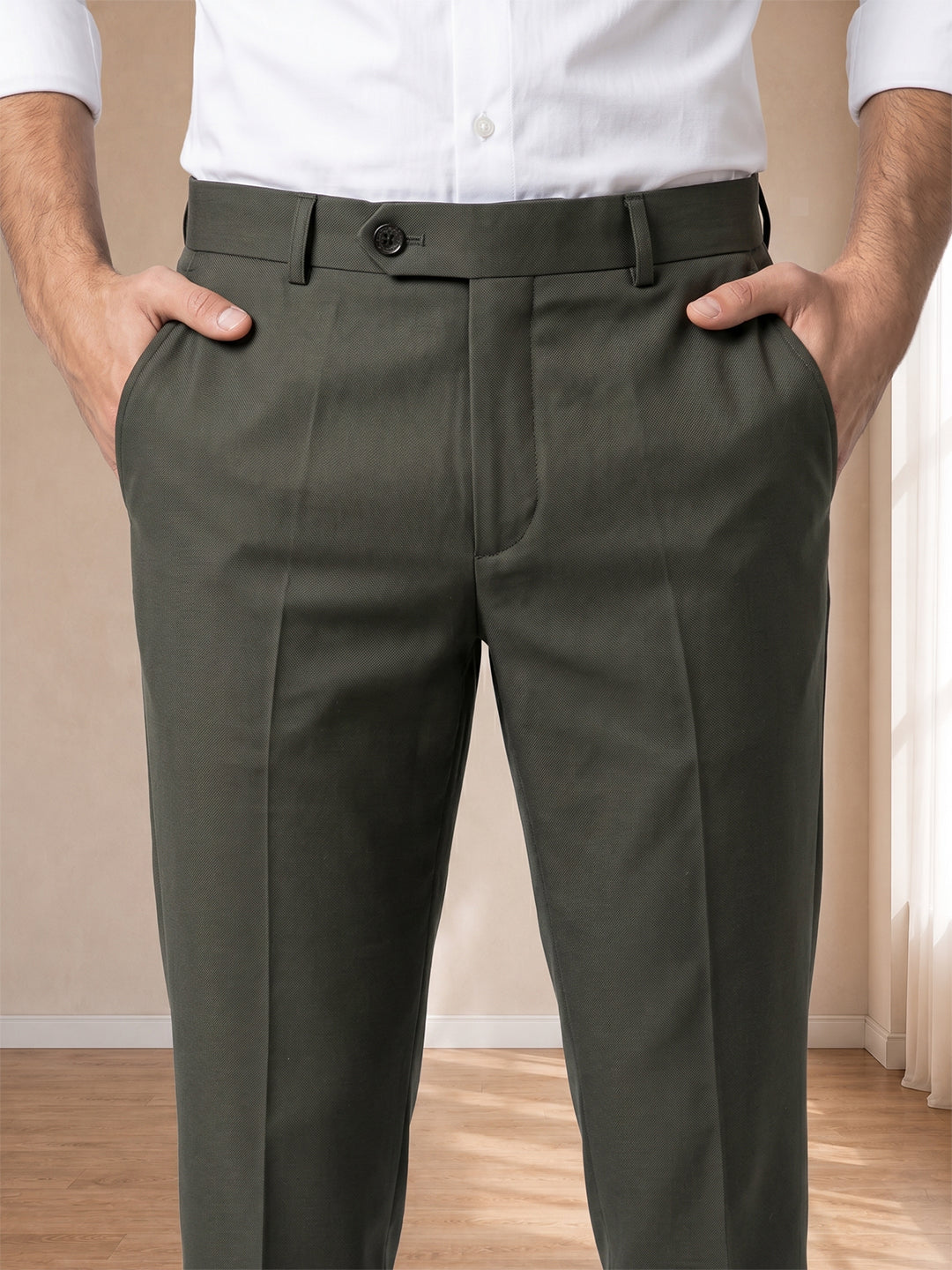 Light Green Formal Pants
