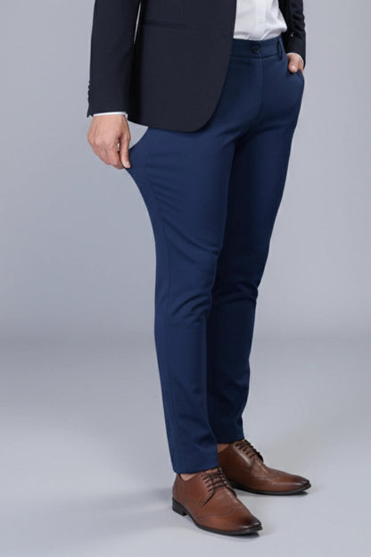 Navy Blue Stretch Pants for Men PointerJeans