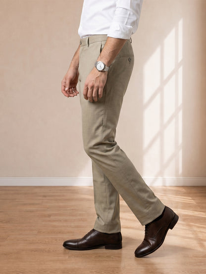 Light Brown Formal Pants for Men