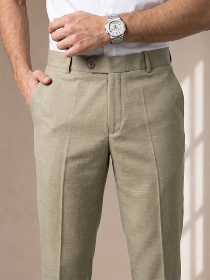 Light Brown Formal Pants for Men