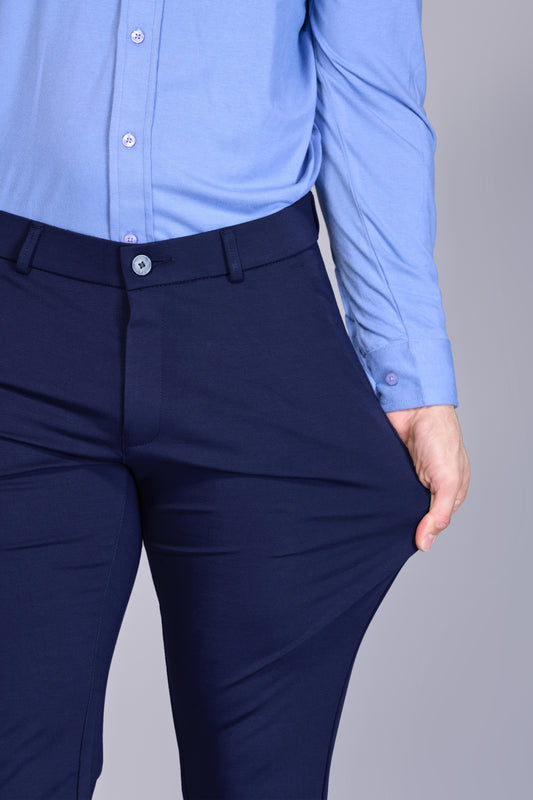 Men's Navy Blue Daily Stretch Pants